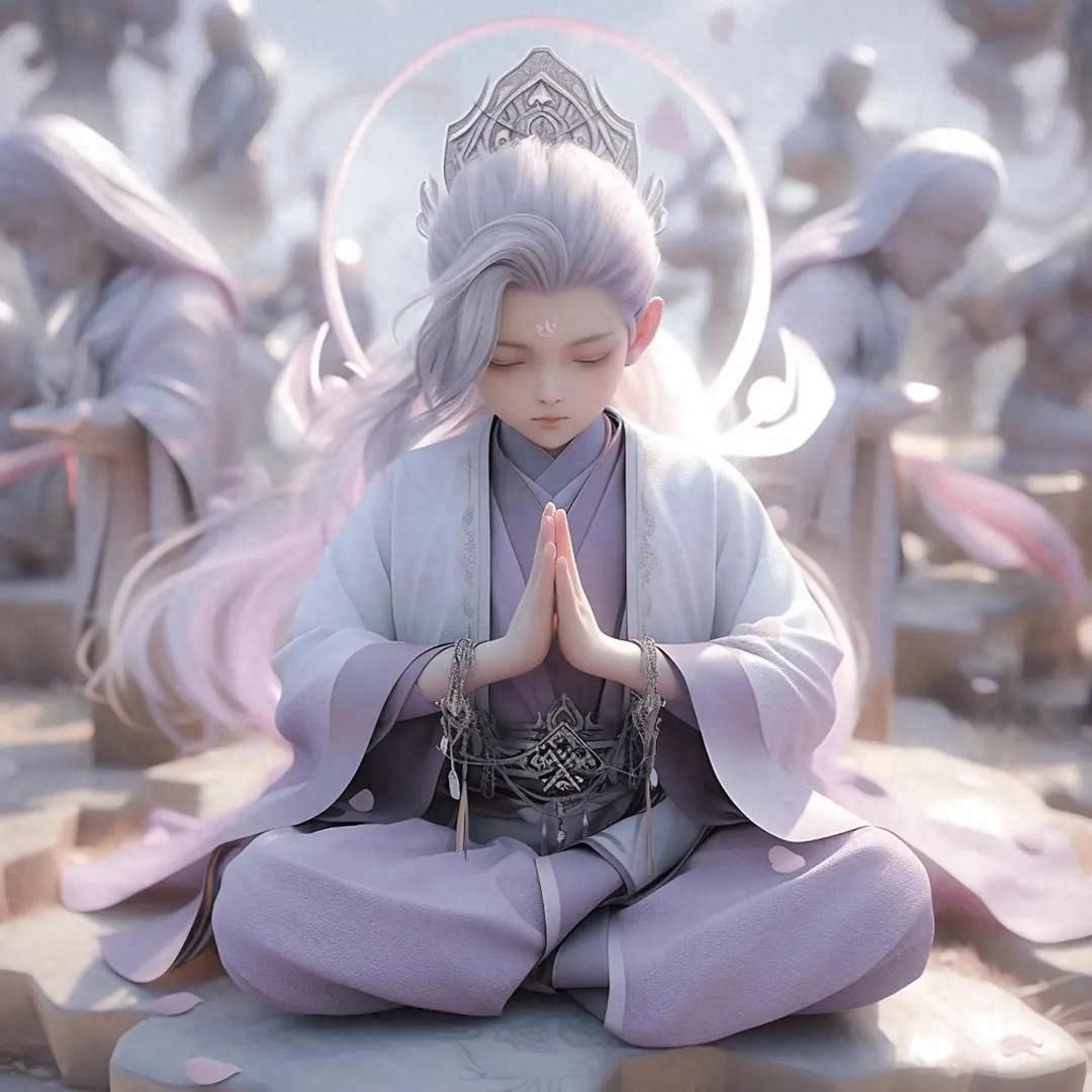 禅修静心头像,打磨掉自身的浮躁和轻狂