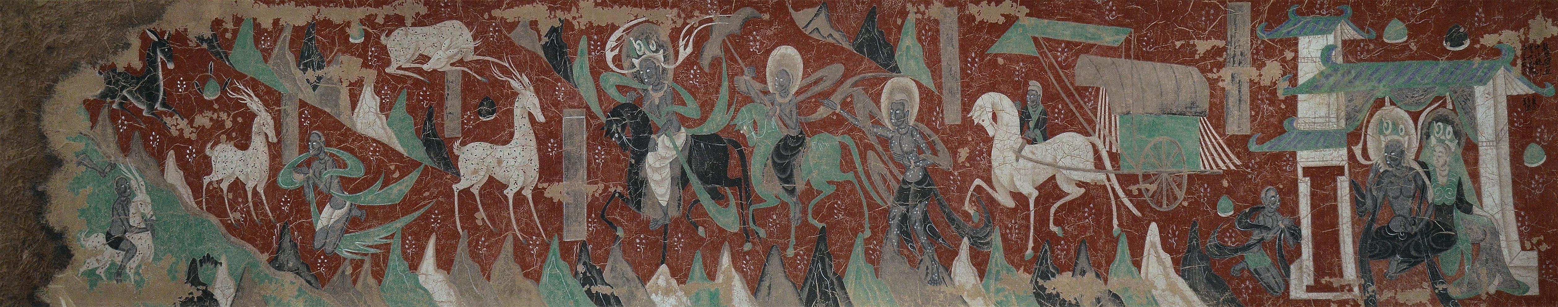 疏勒河流域河谷地带,北魏石窟壁画的艺术形态