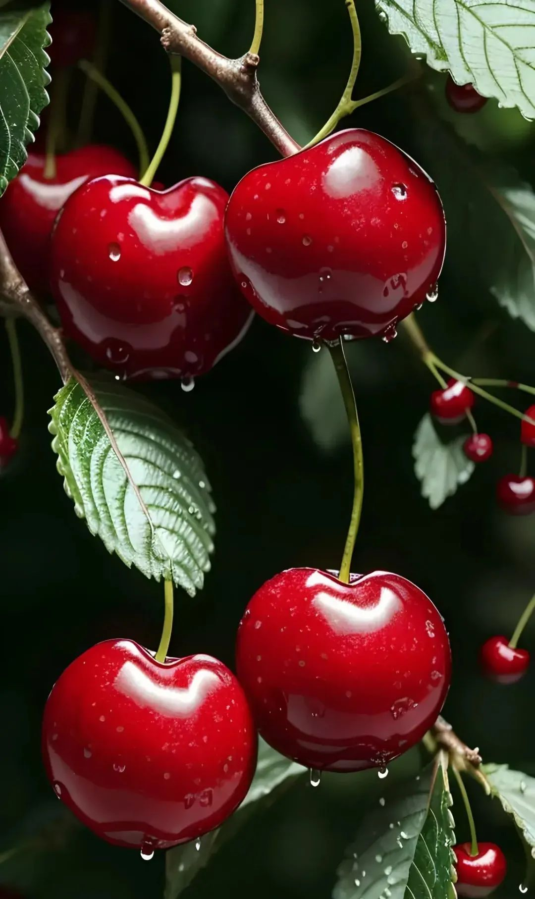 展现自然之美的樱桃手机壁纸,清新诱人