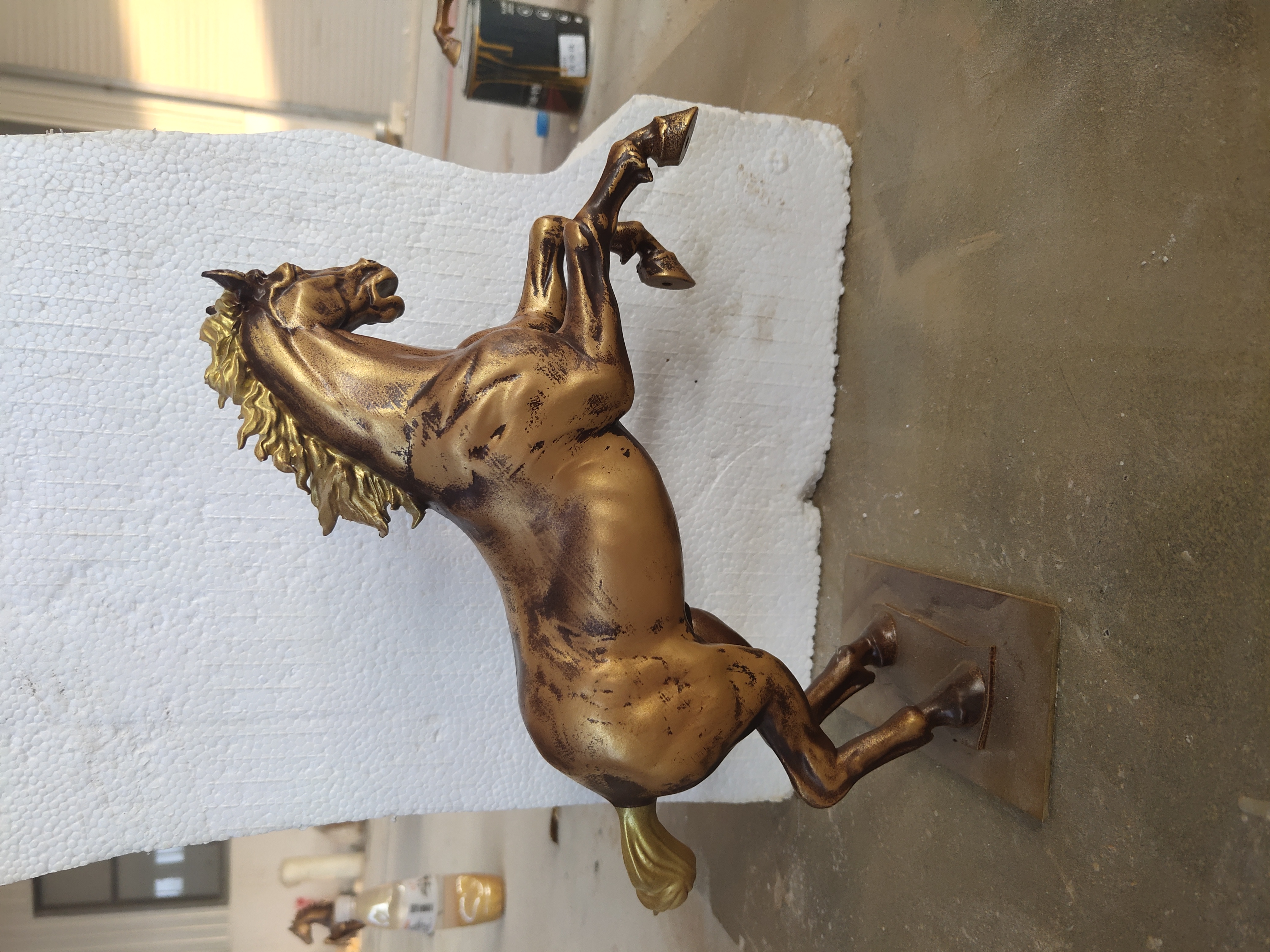 一马当先纯铜动物雕塑 铜马雕塑