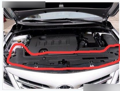 丰田卡罗拉水箱加加水口在哪里打开,丰田卡罗拉水箱加水口图片