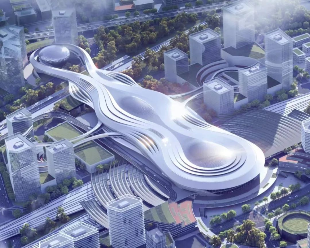 最新进展!松江枢纽站房高架层进入实质性施工阶段