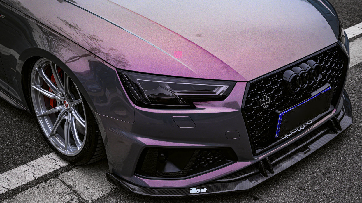 unic|奥迪a4 allroad改色星空灰魅影