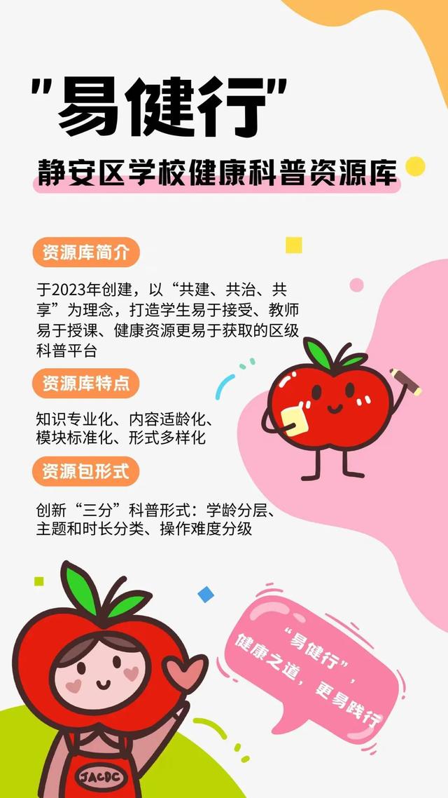 "这个健康科普资源库,静安区的这些中小学,幼儿园都在用