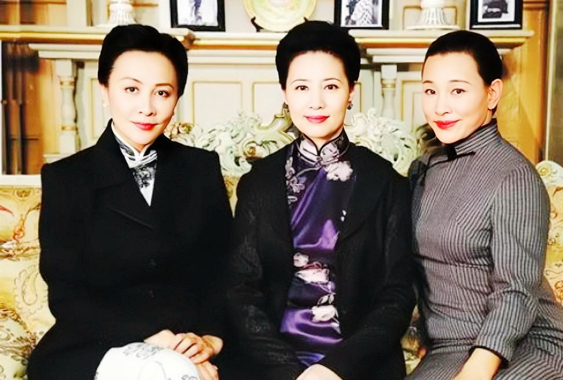 珍贵的宋家三姐妹合影.