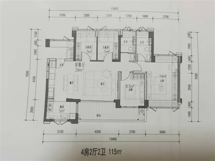 万科翰邻城户型图图片