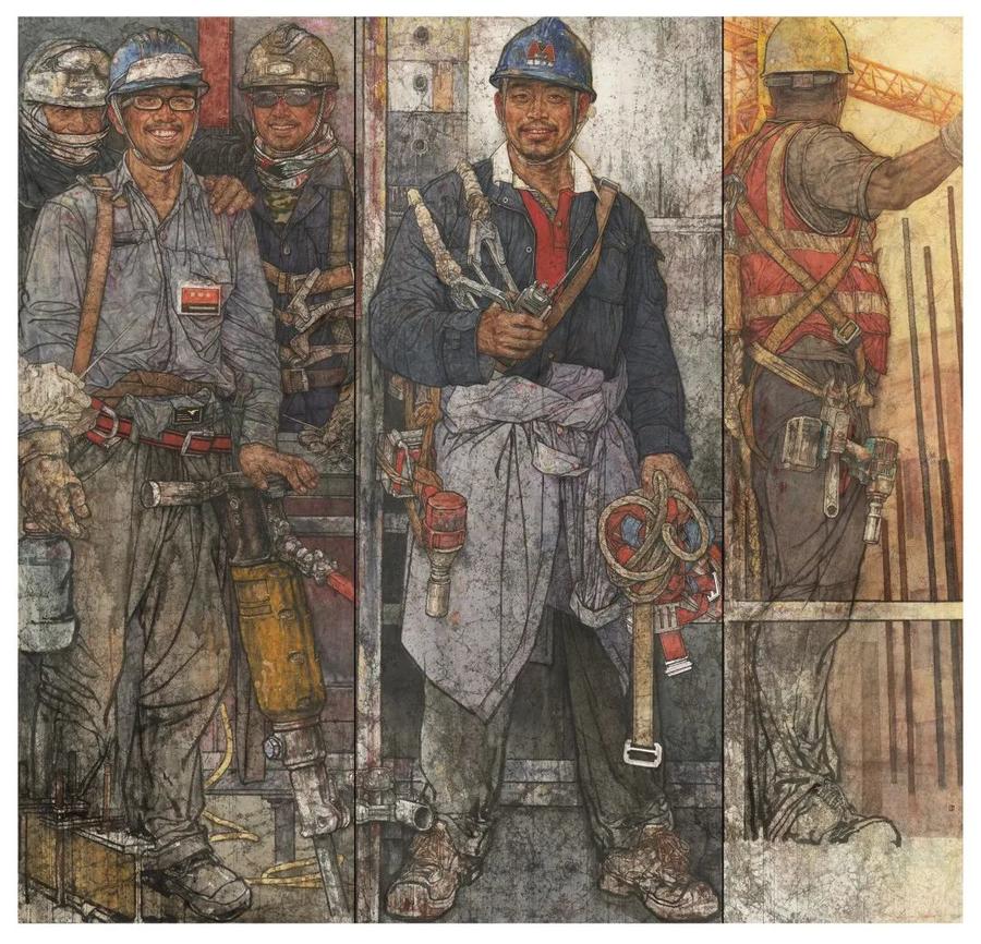 山东画院李玉旺作品《筑梦》获第四届"中国美术奖"铜奖