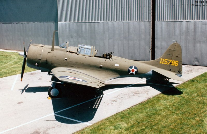 暴力美学的代表!美式sbd "无畏"俯冲式轰炸机