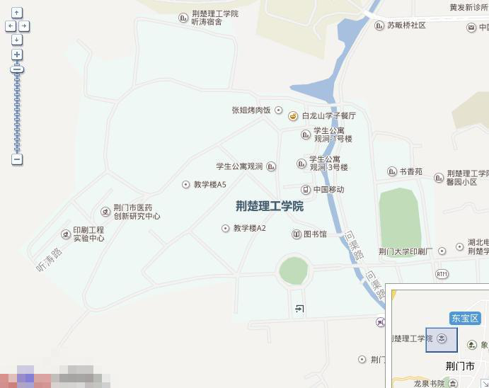 荆楚理工学院校内地图图片