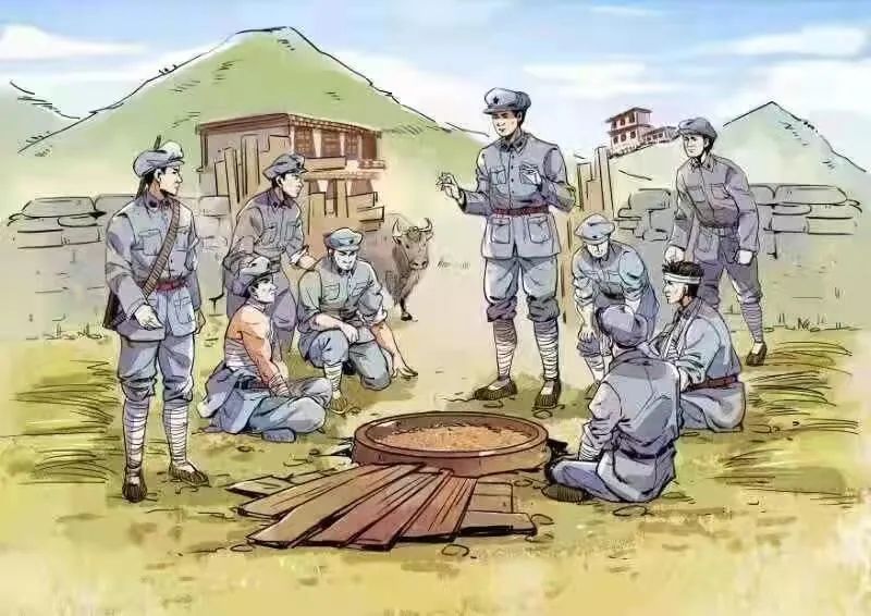 圣洁甘孜康巴悦读牛圈边上的支委会