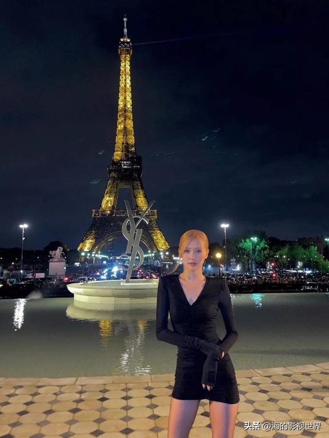 rose朴彩英|一身黑裙 黑丝,真的性感又高级