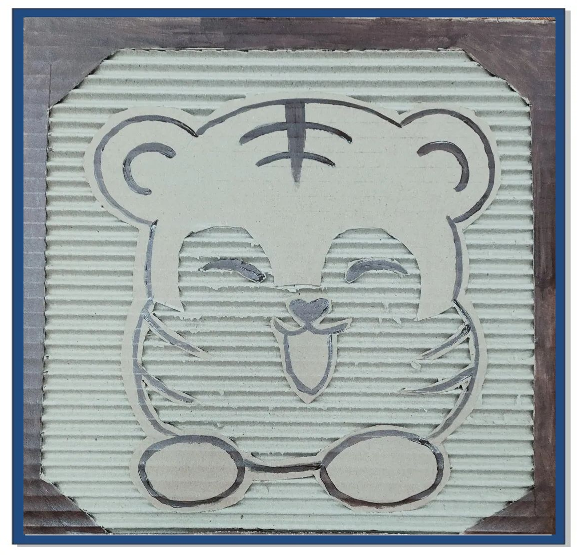 沙河市第三小学瓦楞纸板画社团的多元艺术探索