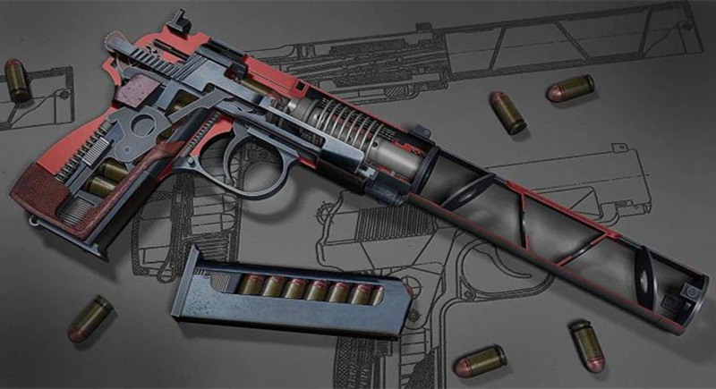 马卡洛夫手枪改装的pb消音手枪,据称曾是白俄的秘密行刑武器