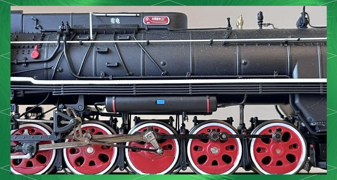 前进型蒸汽机车模型外观细节全方位赏析