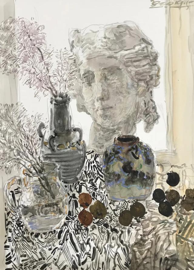 把水彩弄成国画的味道,也挺美:赵云龙水彩作品选