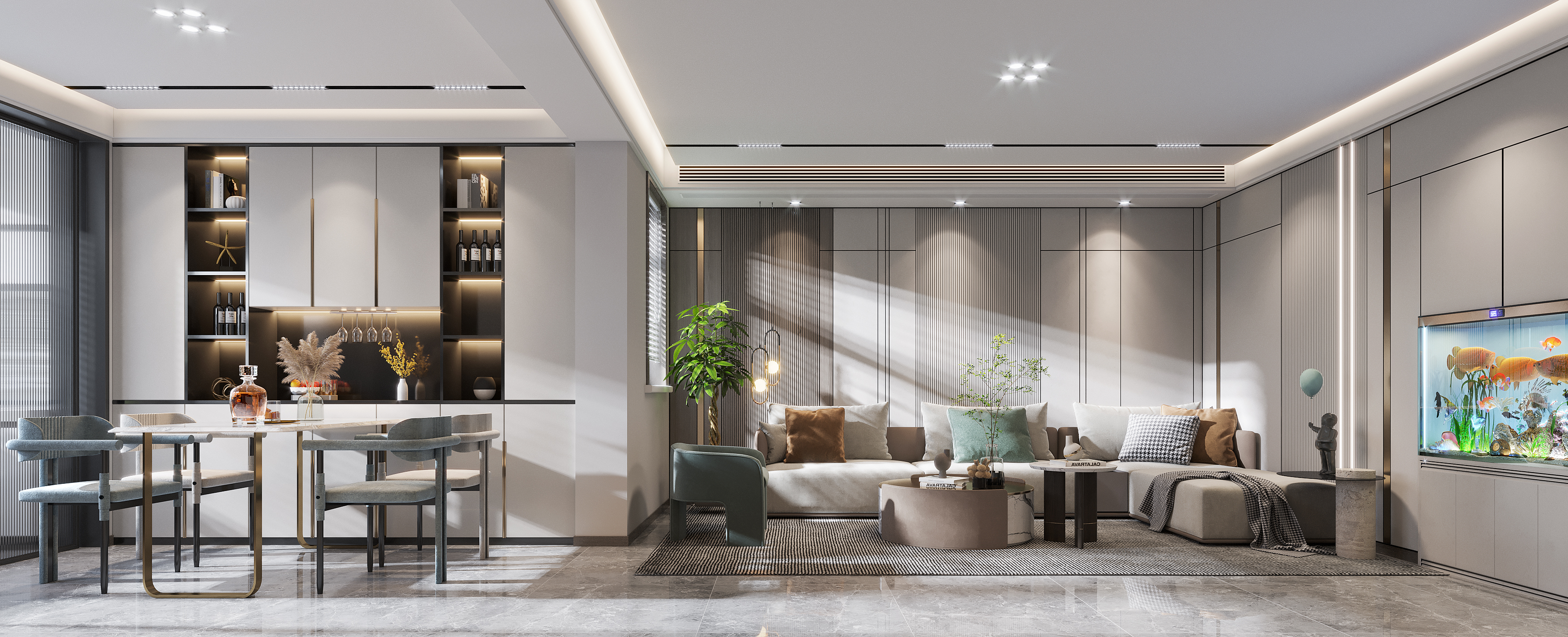 完美的客厅设计,高端大气