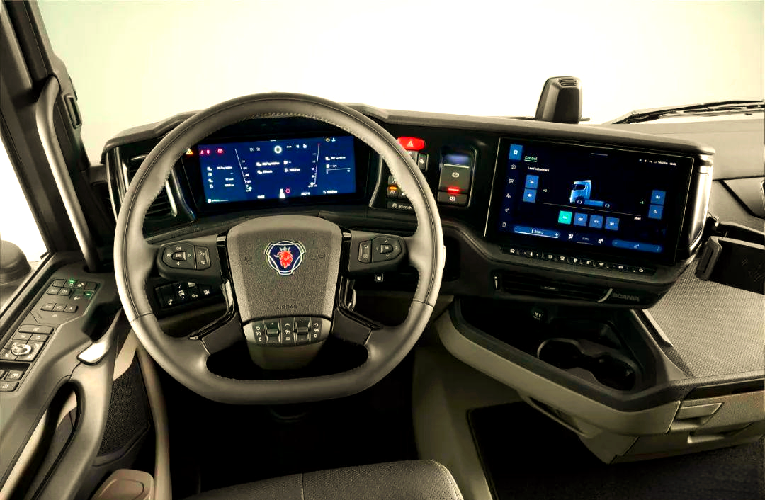 接下来,让我们一同探索斯堪尼亚500 s牵引车的内饰设计