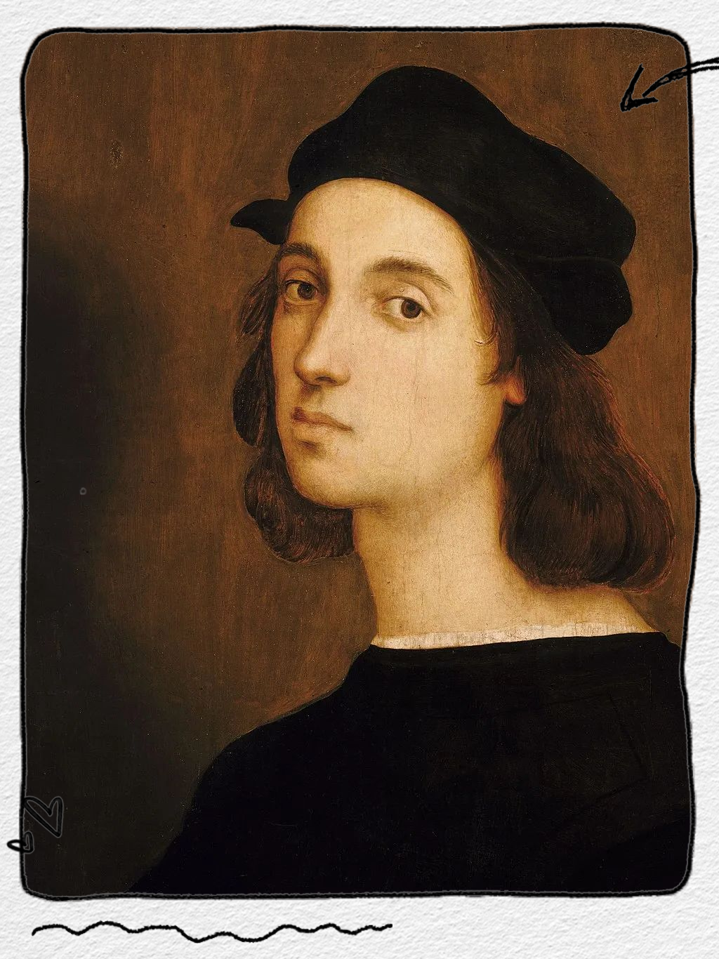 探索拉斐尔的23岁自画像与艺术巅峰的秘密