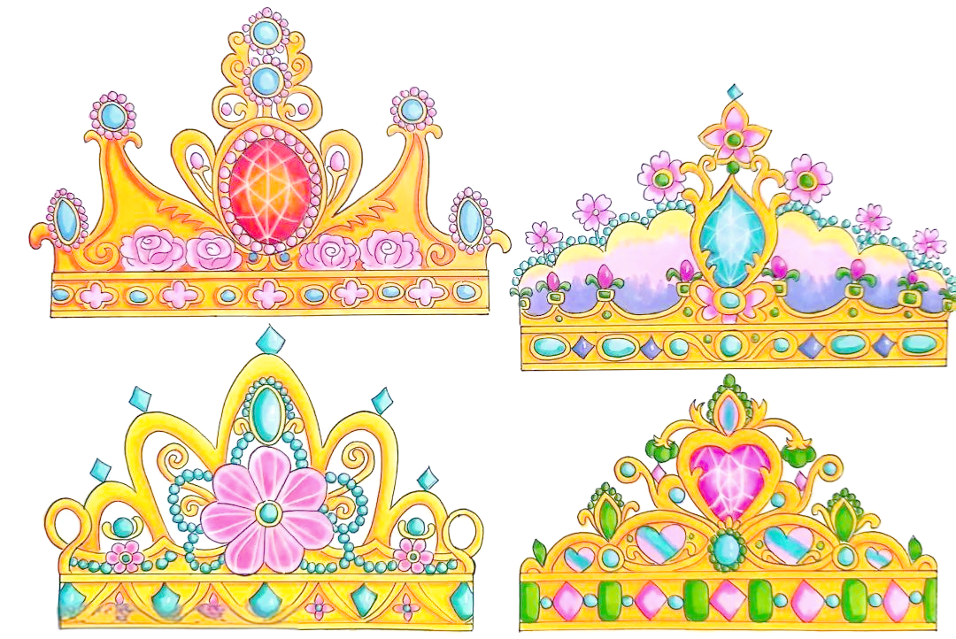创意美术《母亲节皇冠》手工与绘画结合制作精美皇冠献给母亲
