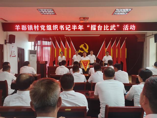 莱阳市羊郡镇开展村党组织书记半年"擂台比武"活动