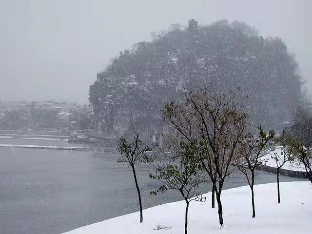 你见过桂林的雪景吗?白滢素裹,美艳惊人,好多人被惊艳到了