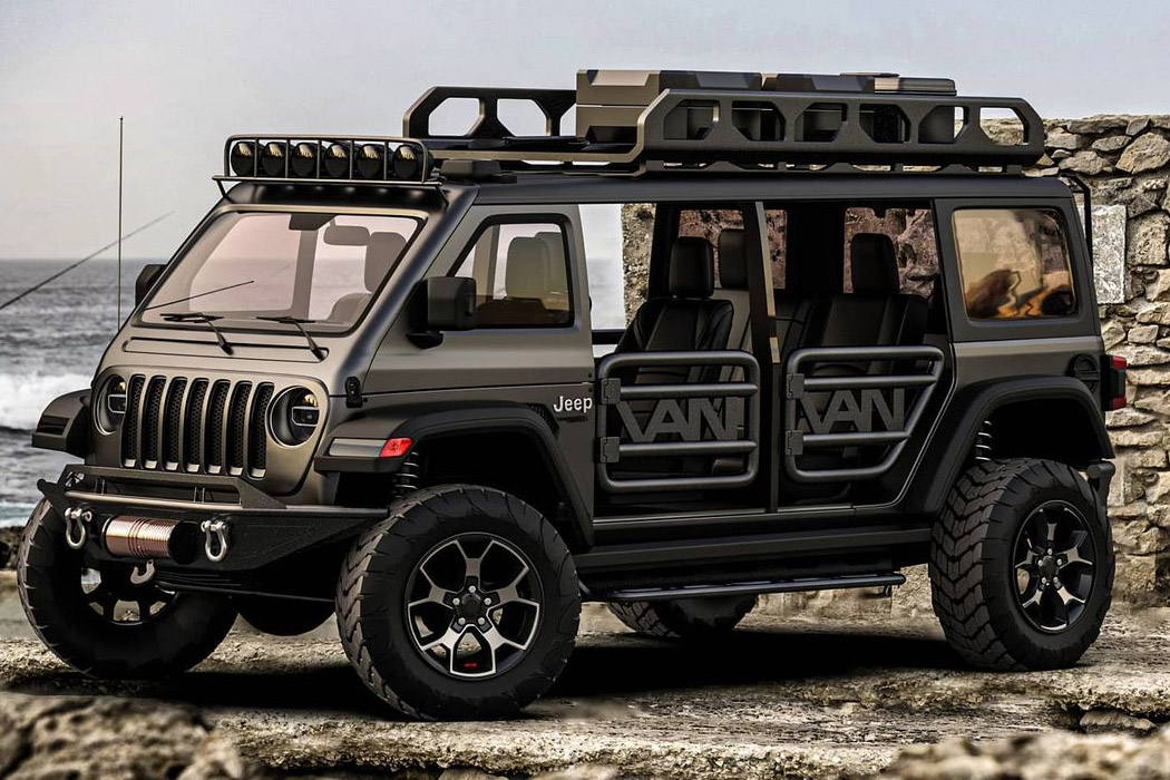 前兰博基尼设计师设计的吉普万格勒露营车