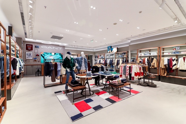 汲取沈阳故宫的主路设计样式,gant沈阳k11全新门店正式启幕