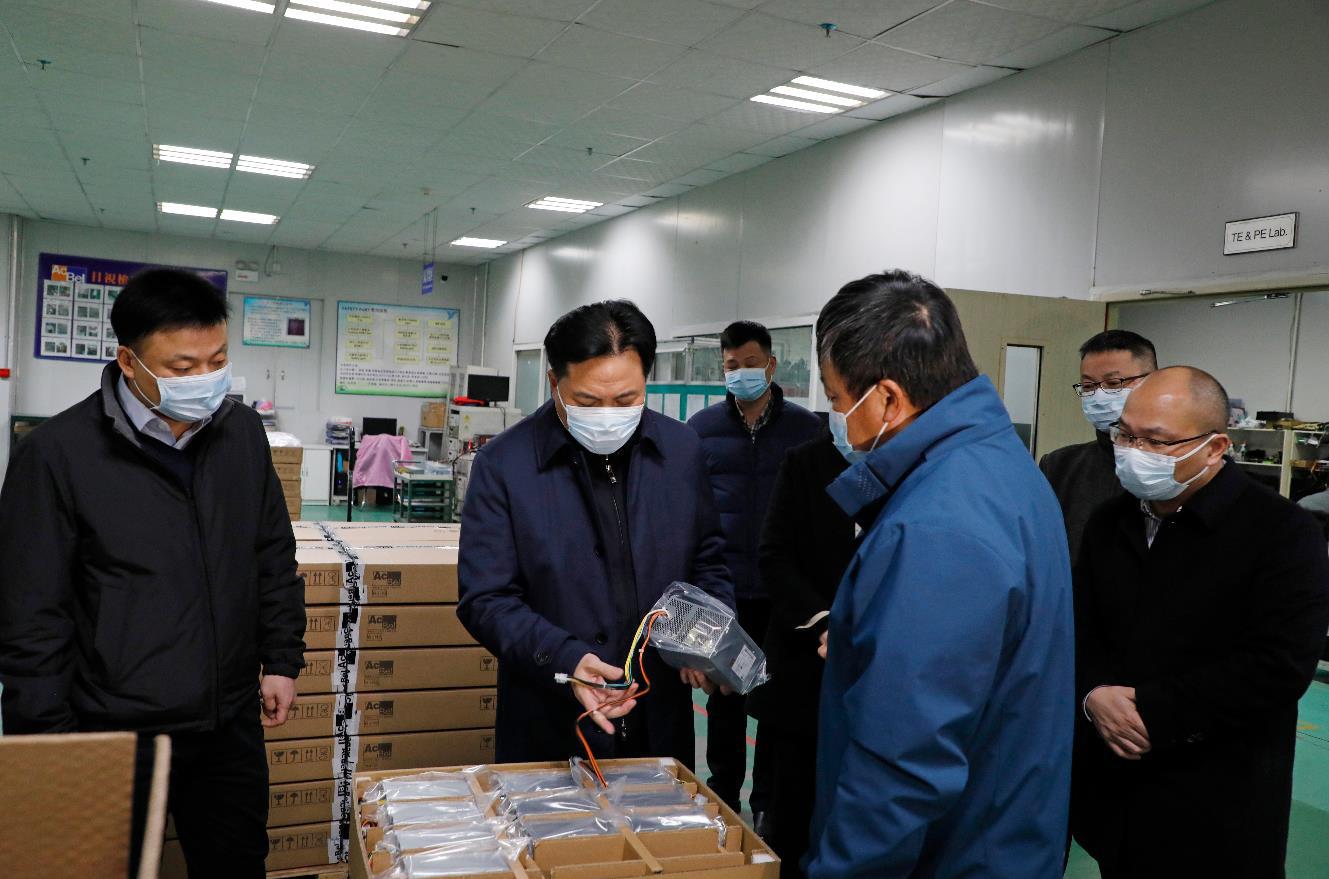 罗联峰会见康舒电子(武汉)有限公司总经理张顾耀