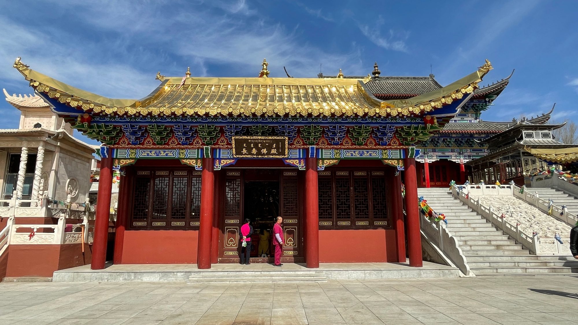 内蒙古通辽市大乐林寺有两棵神树,一棵是自己长出来的,人甚奇之