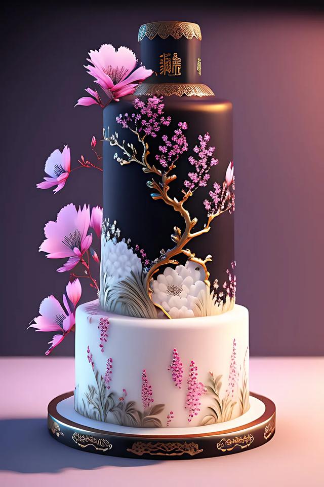 国风蛋糕壁纸,将中国传统文化展现得淋漓尽致