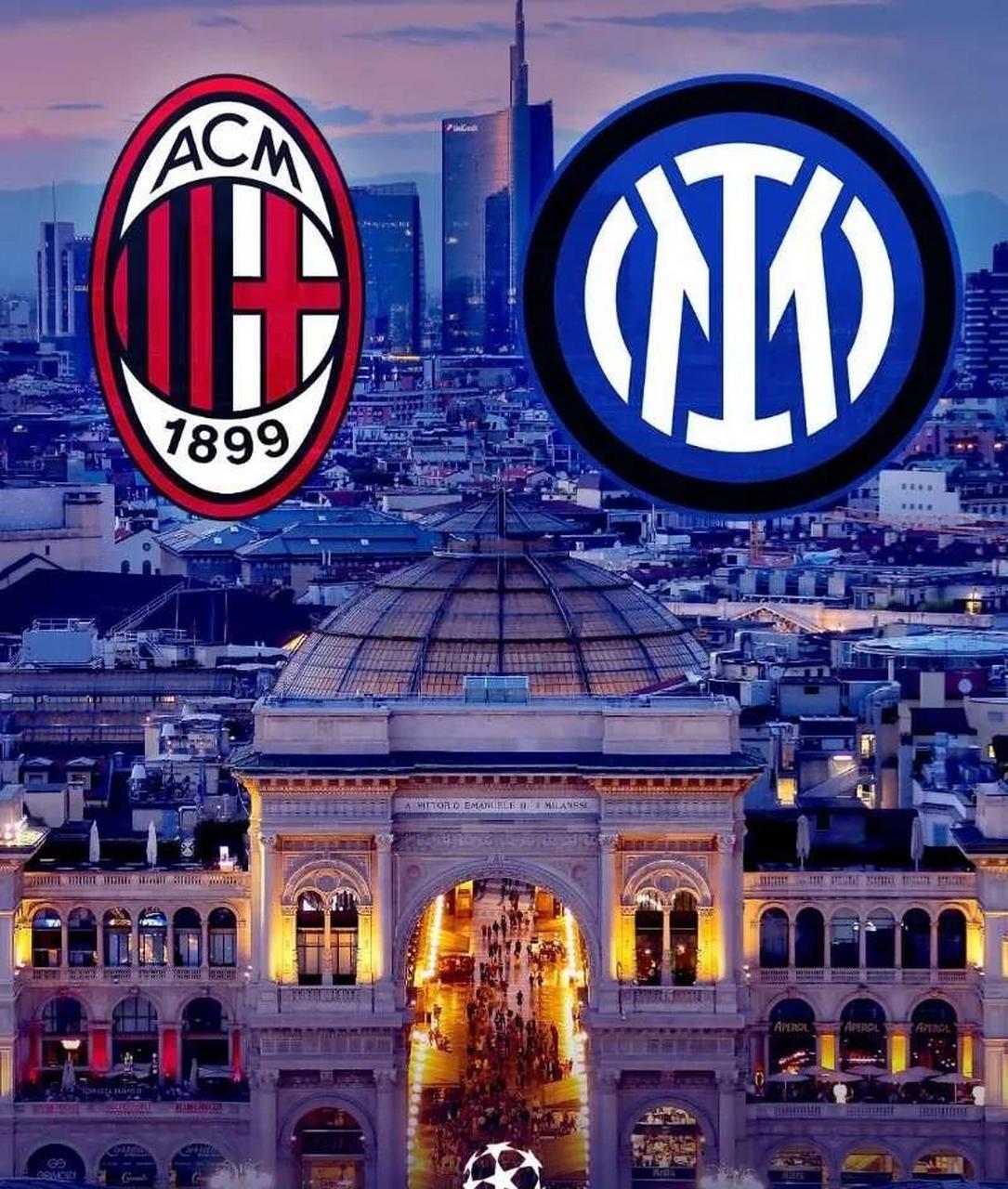 欧冠# #ac米兰# #国际米兰# 今晚的圣西罗球场是蓝色不是红色?