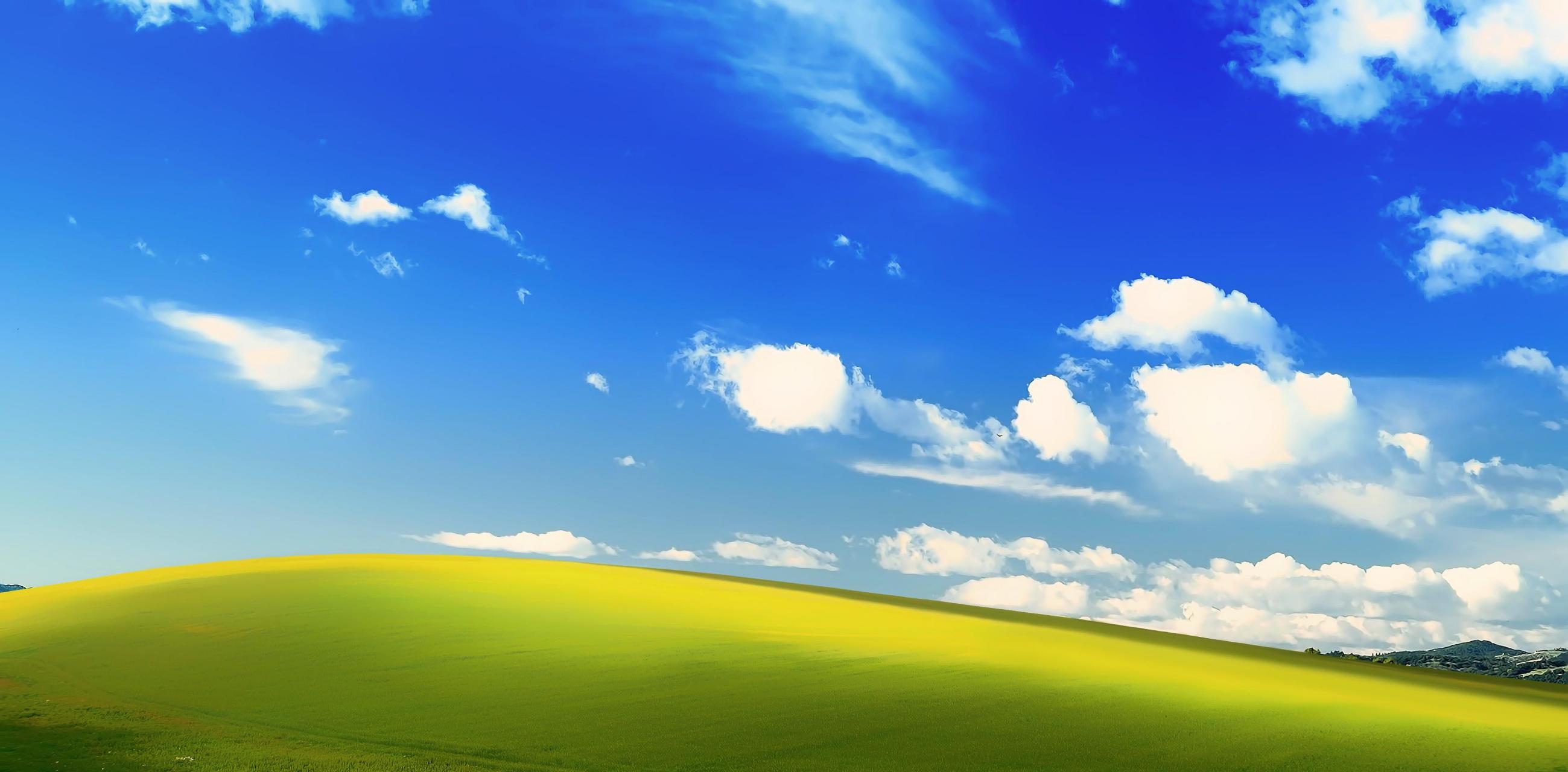 4k壁纸:经典xp系统壁纸,一分为三做手机壁纸,另附4k原图原版壁纸.