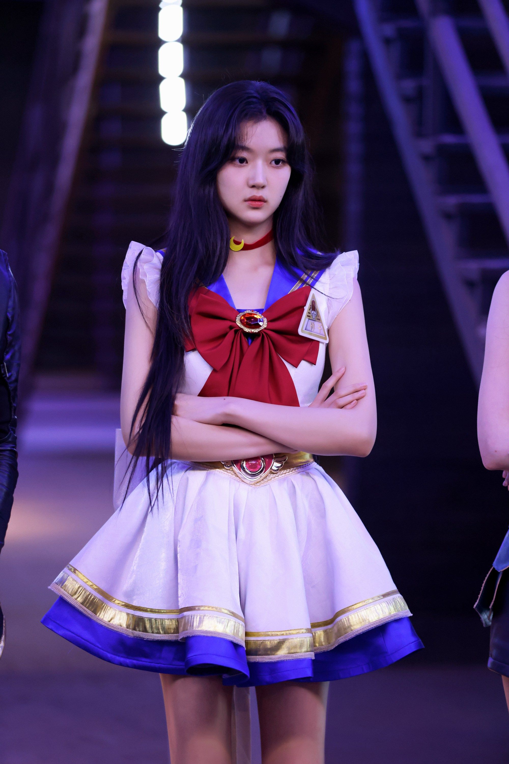 孙千长发飘飘连衣裙甜美可爱写真