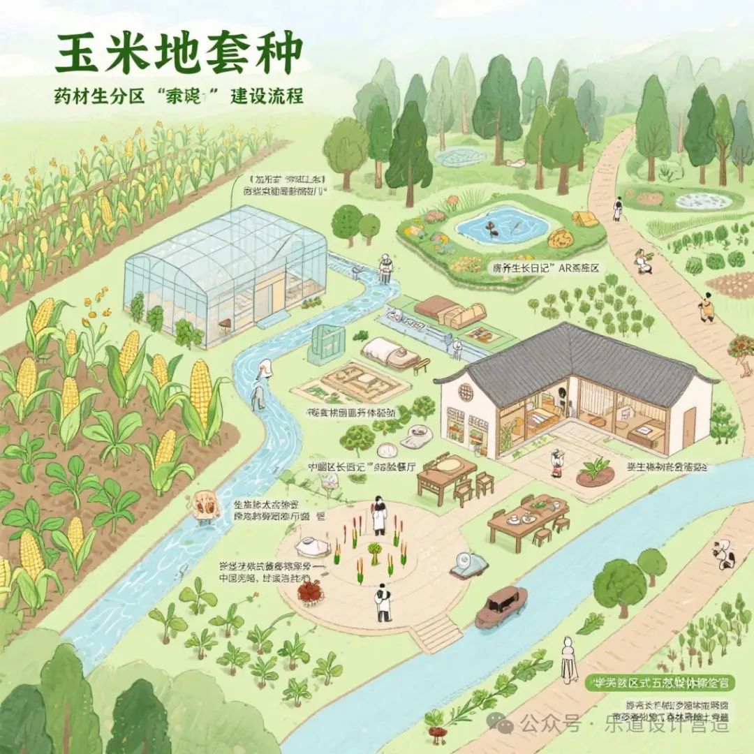 华北60亩中医药康养研学营地规划设计建设与运营