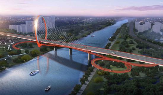 信丰县花园湾大桥规划图片