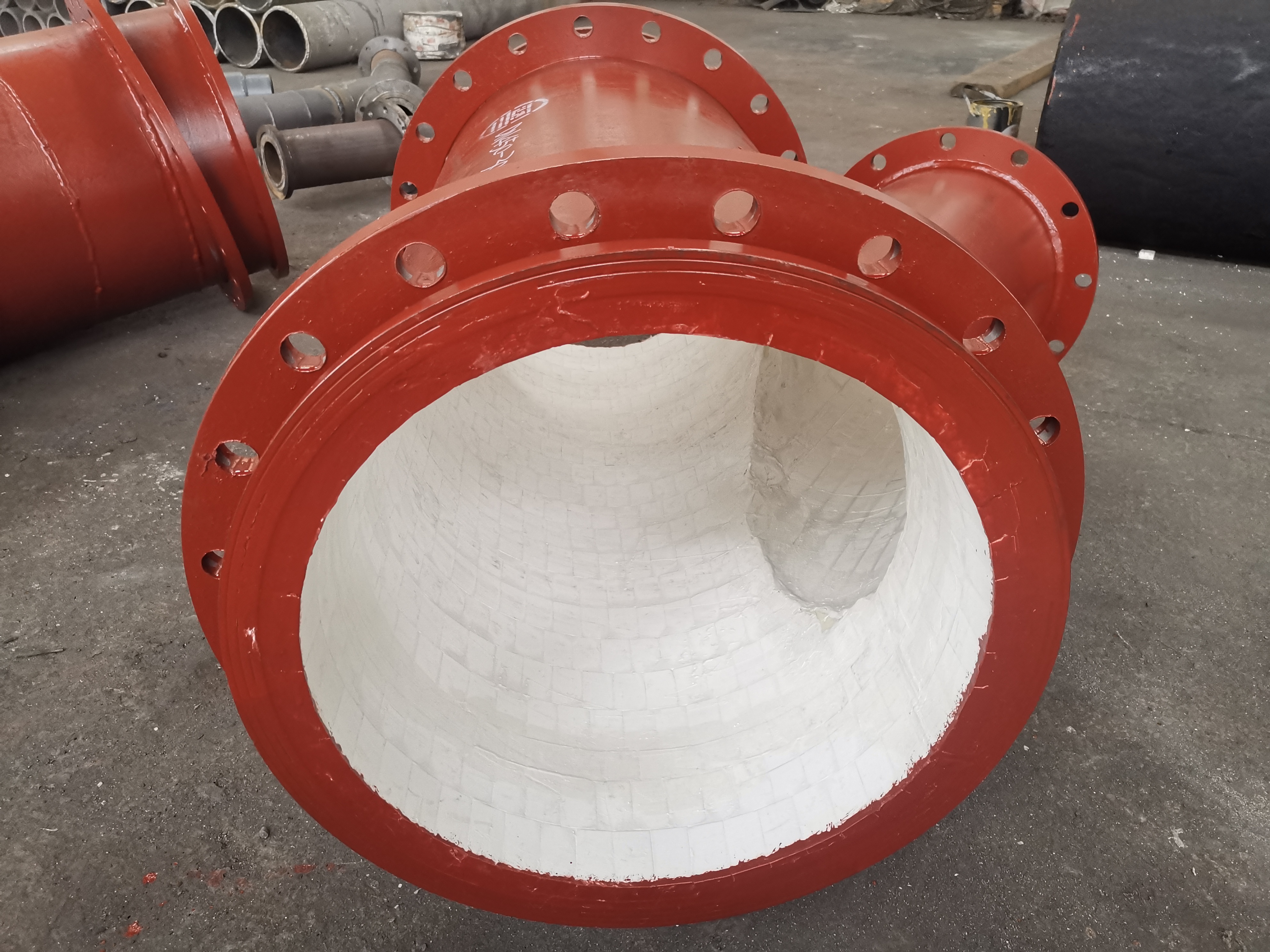 煤粉管道耐磨陶瓷弯头-2款形式