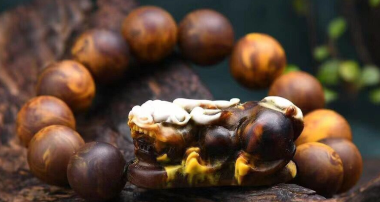 天然龙涎香手串真假对比