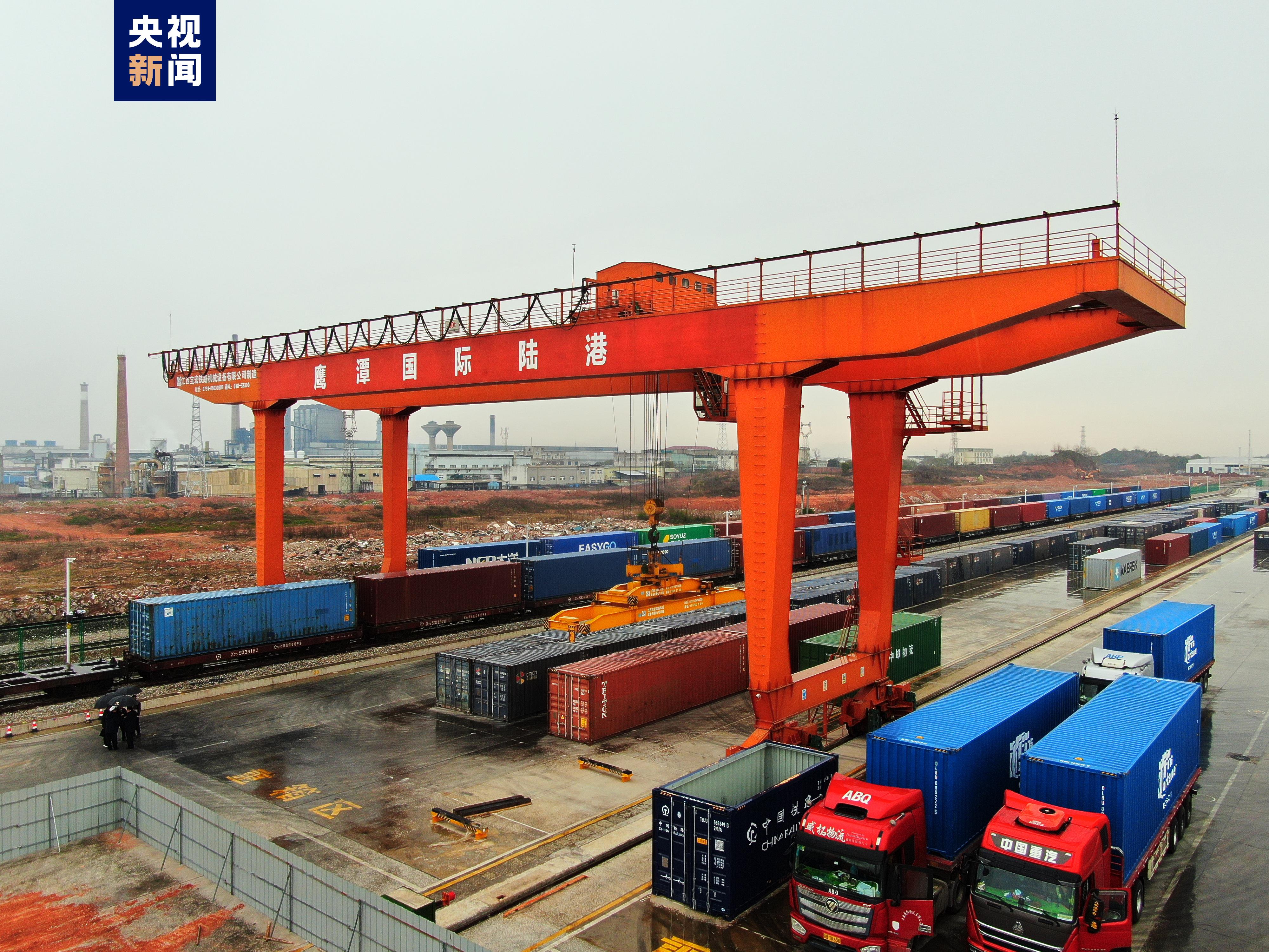 江西鹰潭国际陆港首次实现中欧班列单月双列开行