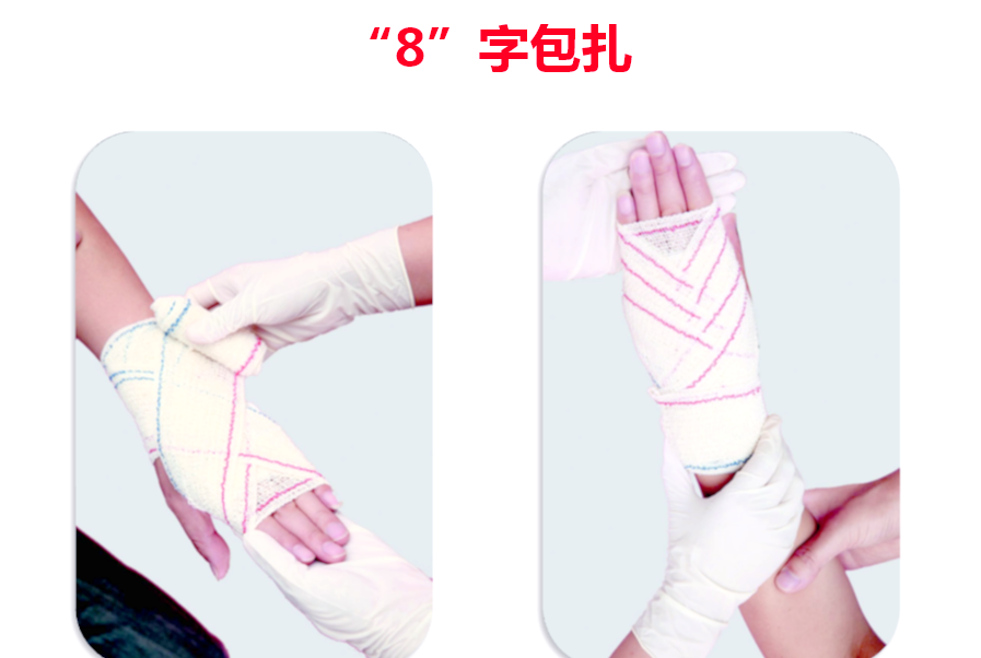 我们已经共同学习了三种绷带包扎法,包括环形法,螺旋包扎以及螺旋反折