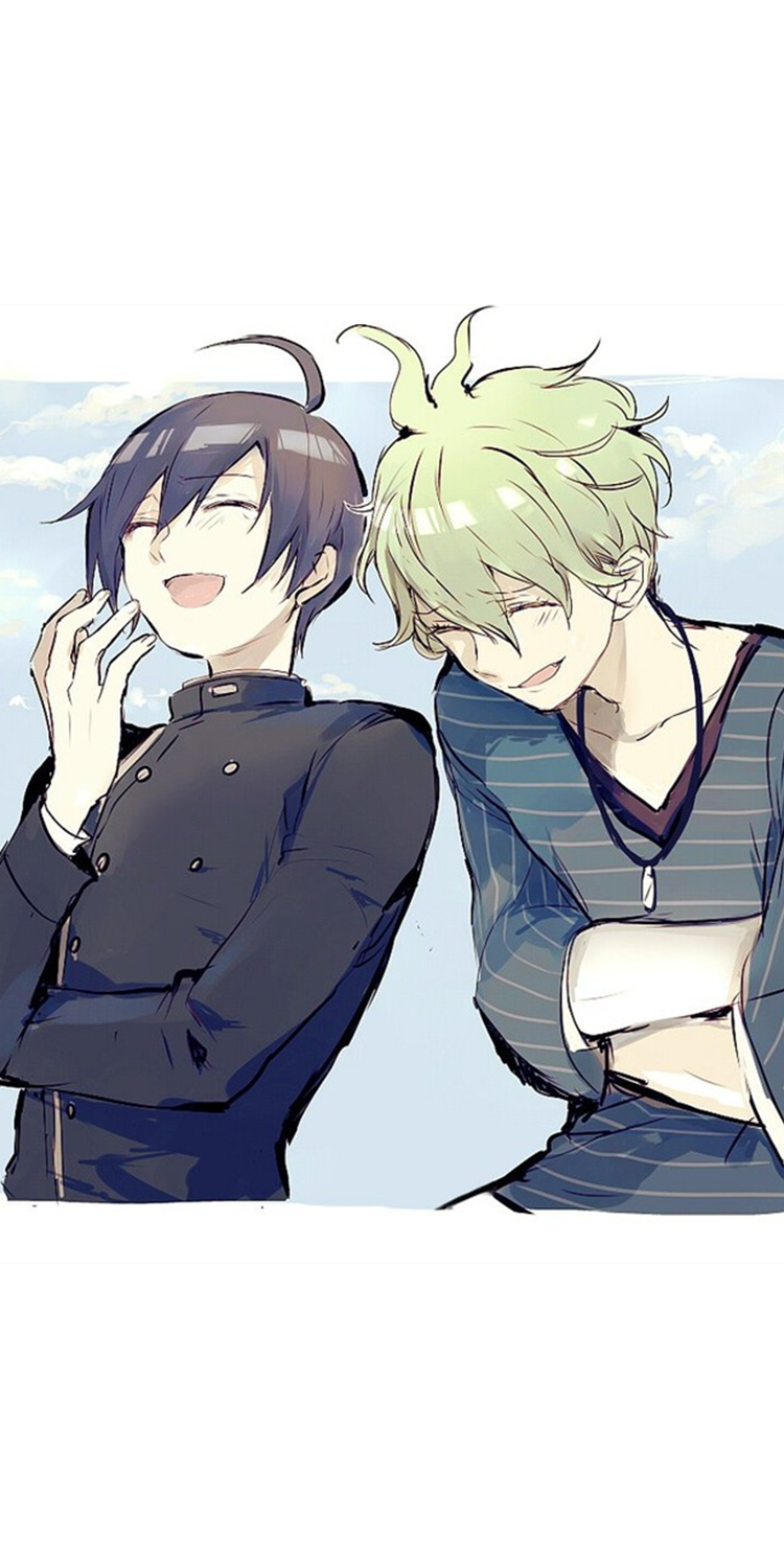 《弹丸论破》最原终一x天海兰太郎,动漫全面屏壁纸