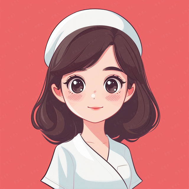 职业头像|护士专属手绘卡通头像