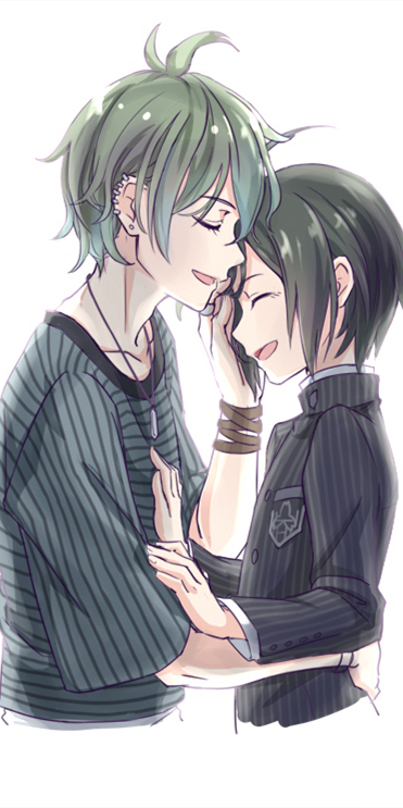 《弹丸论破》最原终一x天海兰太郎,动漫全面屏壁纸