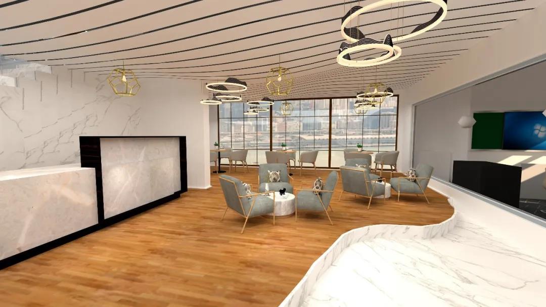 会客厅前台设计案例