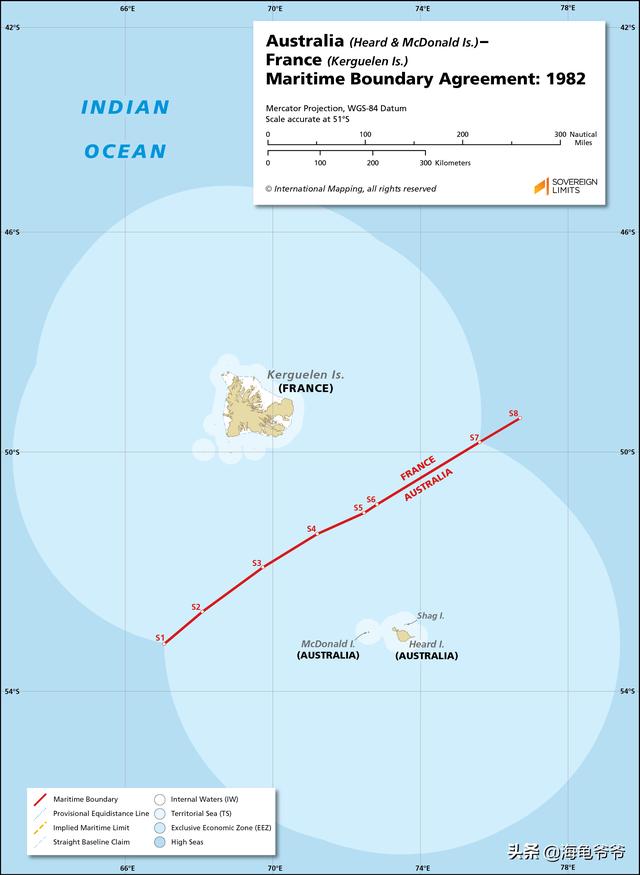澳大利亚(赫德岛和麦克唐纳群岛)与法国(克格伦群岛)海洋边界