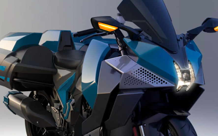 川崎亮相超科幻的ninja h2 sx氢能源概念车