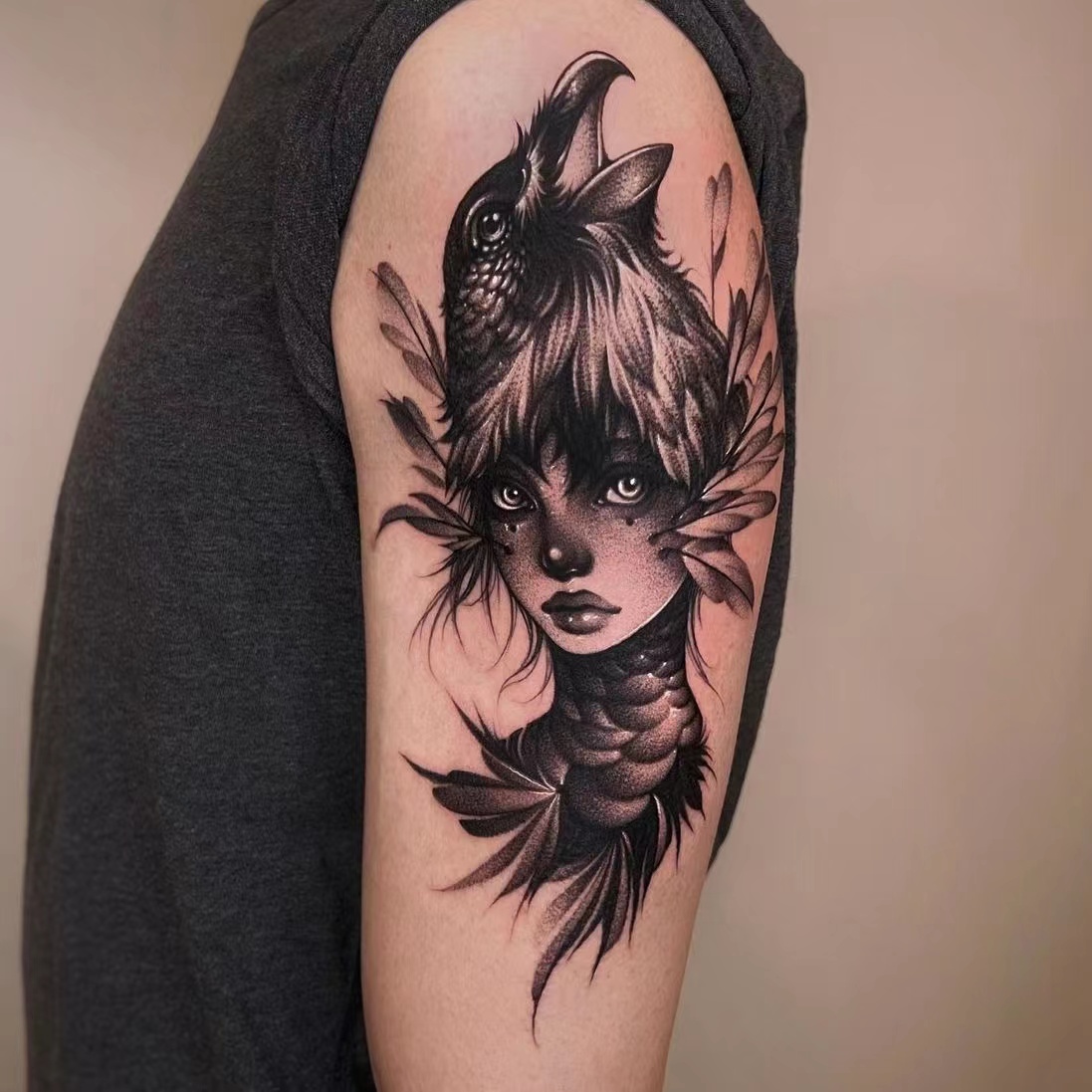 乌鸦纹身|这8个纹身位置超适合暗黑纹身