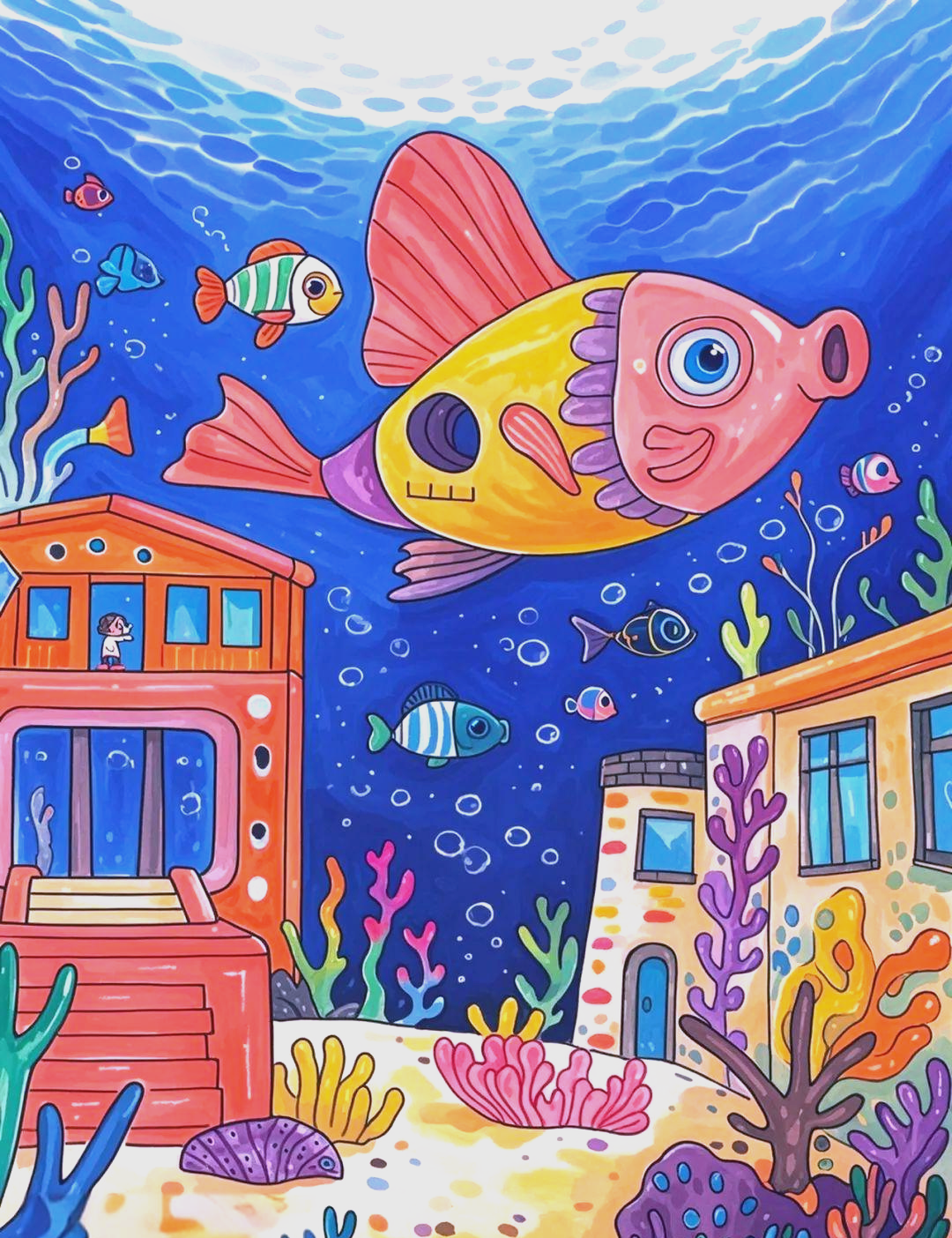 探索海底梦幻世界:科技与自然完美结合的绘画构思