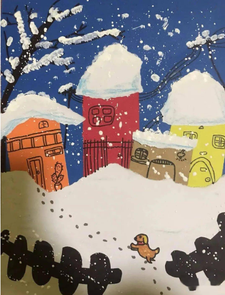 素材|30个简单漂亮的2021冬季主题创意儿童画,简单实用