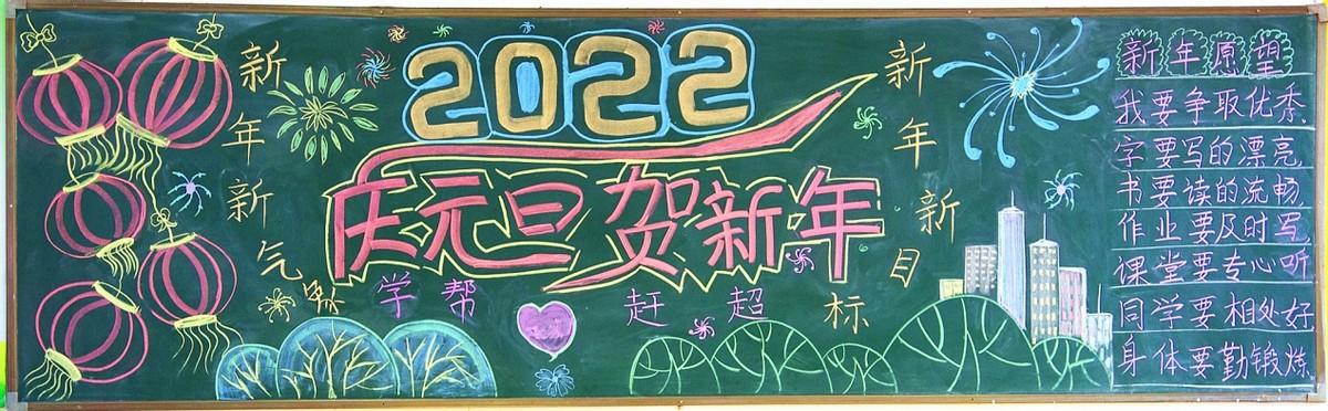 2020迎新年黑板报图片