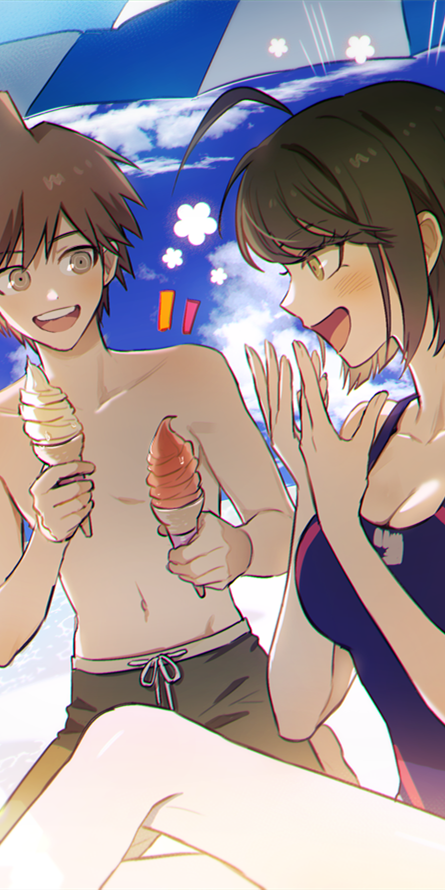 《弹丸论破》苗木困和其他角色的奇怪组合,动漫全面屏壁纸